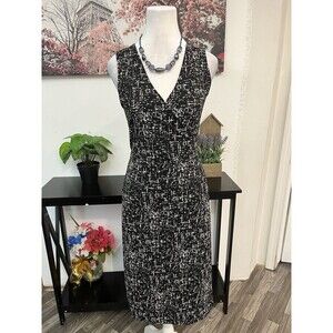 Kenneth Cole New York Women’s Wrap Dress Size S Sleeveless Surplice Neck